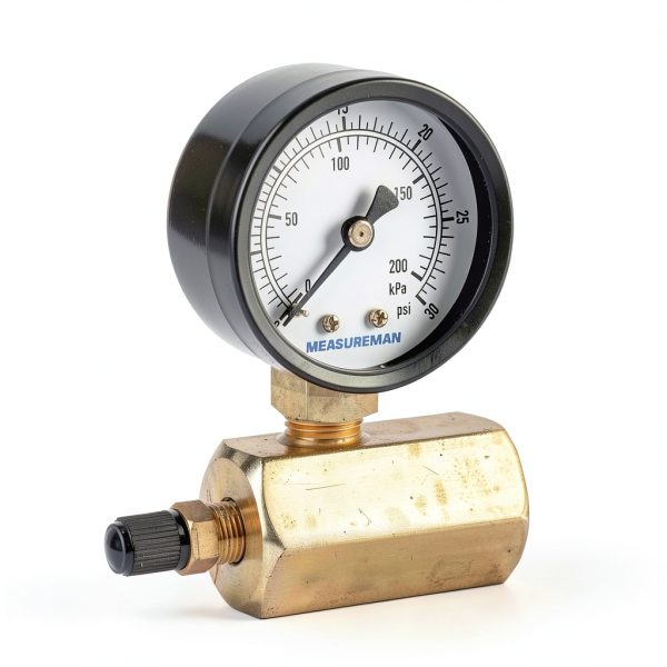 MEASUREMAN Pressure Gauge 0-30psi Brass Body Dial 2-1/2" NPT-1