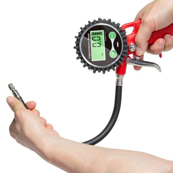 Uharbour Digital Tire Pressure Gauge Model DPG63 Bottom Mount Battery-6