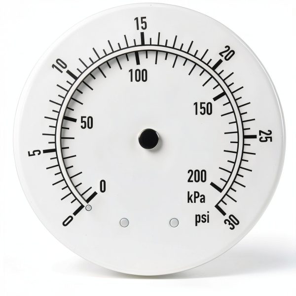 MEASUREMAN Pressure Gauge 0-30psi Brass Body Dial 2-1/2" NPT-3