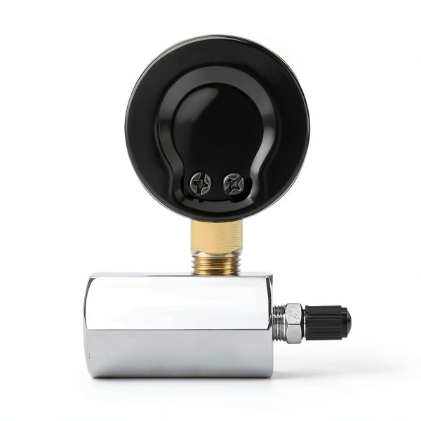 SENCTRL Chrome Plated Steel Pressure Gauge with 2" Dial 0-100 Psi Dual-7