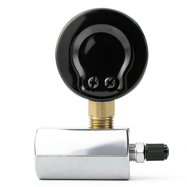 SENCTRL Chrome Plated Steel Pressure Gauge with 2" Dial 0-100 Psi Dual-5