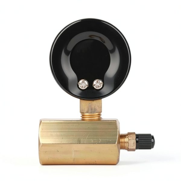 MEASUREMAN Pressure Gauge 0-30psi Brass Body Dial 2-1/2" NPT-5