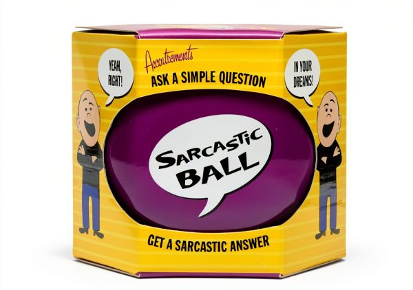 Accoutrements Sarcastic Plastic Ball 4 Inch Purple Adult Novelty Toy-0