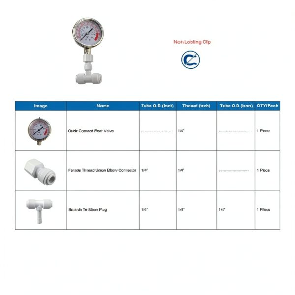 Pressure Gauge PureSec JMC-PG Stainless Steel 0-1.6 MPa NPT-1