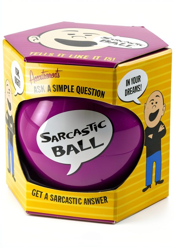 Accoutrements Sarcastic Plastic Ball 4 Inch Purple Adult Novelty Toy-4