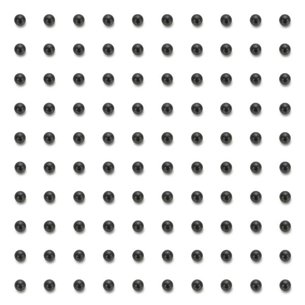 uxcell 100pcs POM Plastic Bearing Balls 3/16" (4.5mm) G2 Mini Black-0