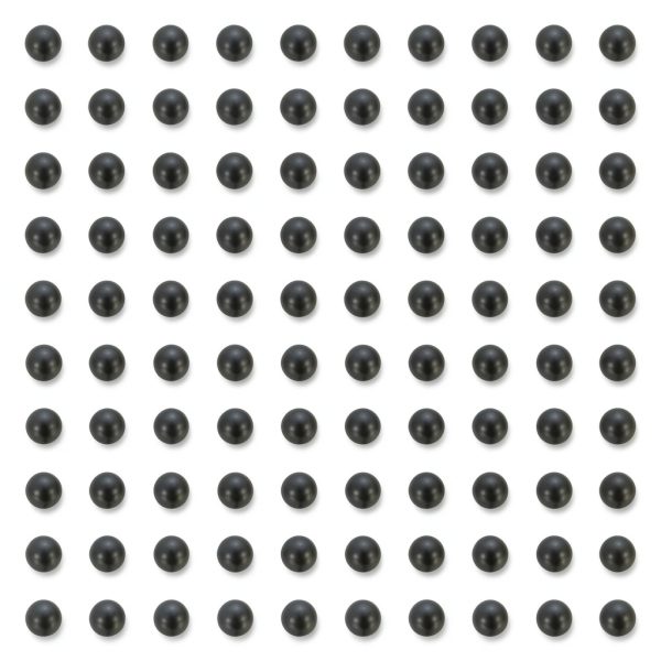 uxcell 200pcs PP Plastic Bearing Balls 1/4 (6.35mm) G2 Black-0