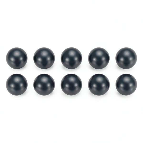 uxcell 10pcs POM Plastic Bearing Balls, 11/16"(17.3mm) Solid Plastic Balls G2 Precision Polypropylene Mini Ball, Black-0
