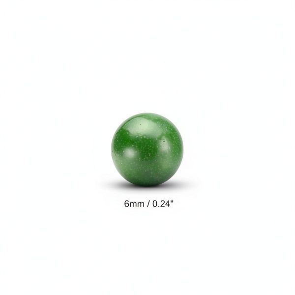 uxcell 100pcs PP Plastic Bearing Balls, 15/64"(6mm) Solid Plastic Balls G2 Precision Polypropylene Mini Ball, Green-1