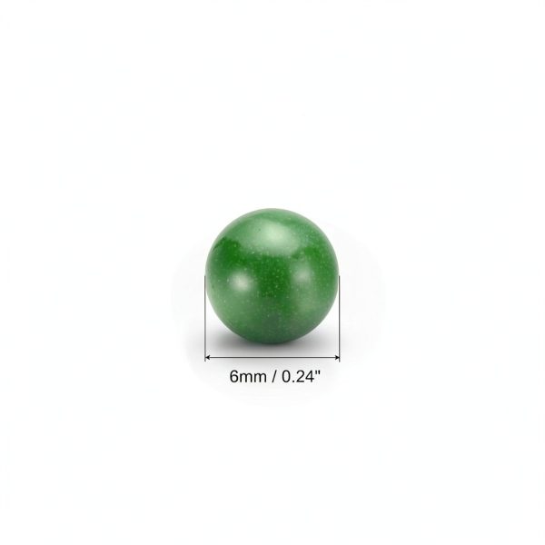 uxcell 200pcs PP Plastic Bearing Balls, 15/64"(6mm) Solid Plastic Balls G2 Precision Polypropylene Mini Ball, Green-1